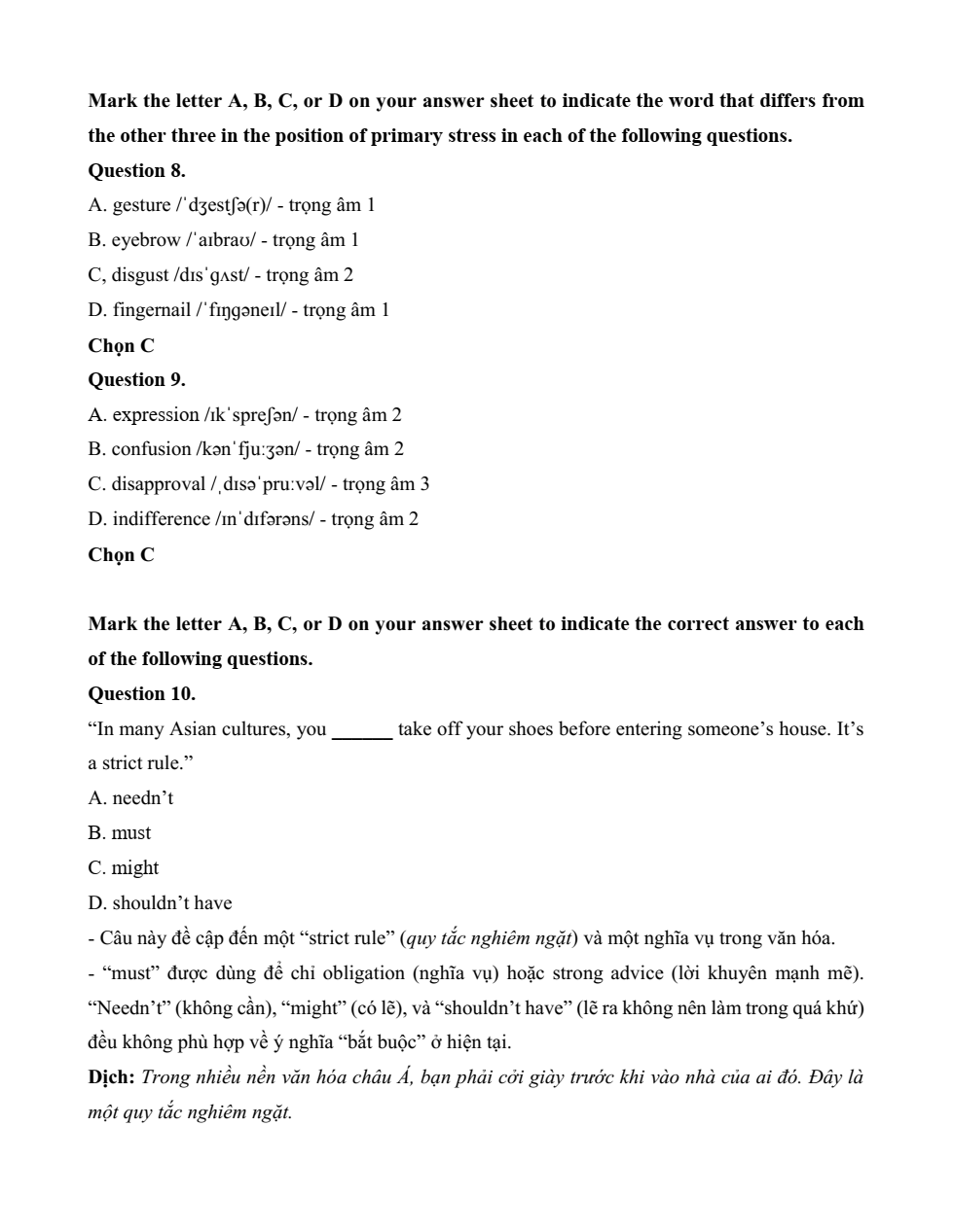 Đề kiểm tra Tiếng Anh 12 Friends Global Unit 3 (có lời giải)