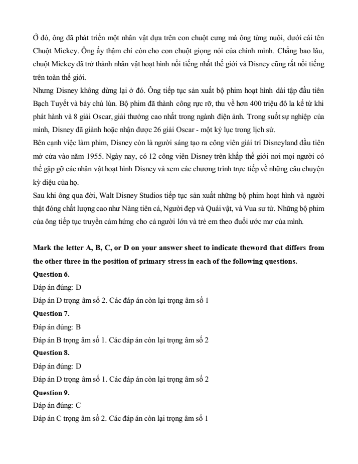 Đề kiểm tra Tiếng Anh 12 Smart World Unit 1 (có lời giải)