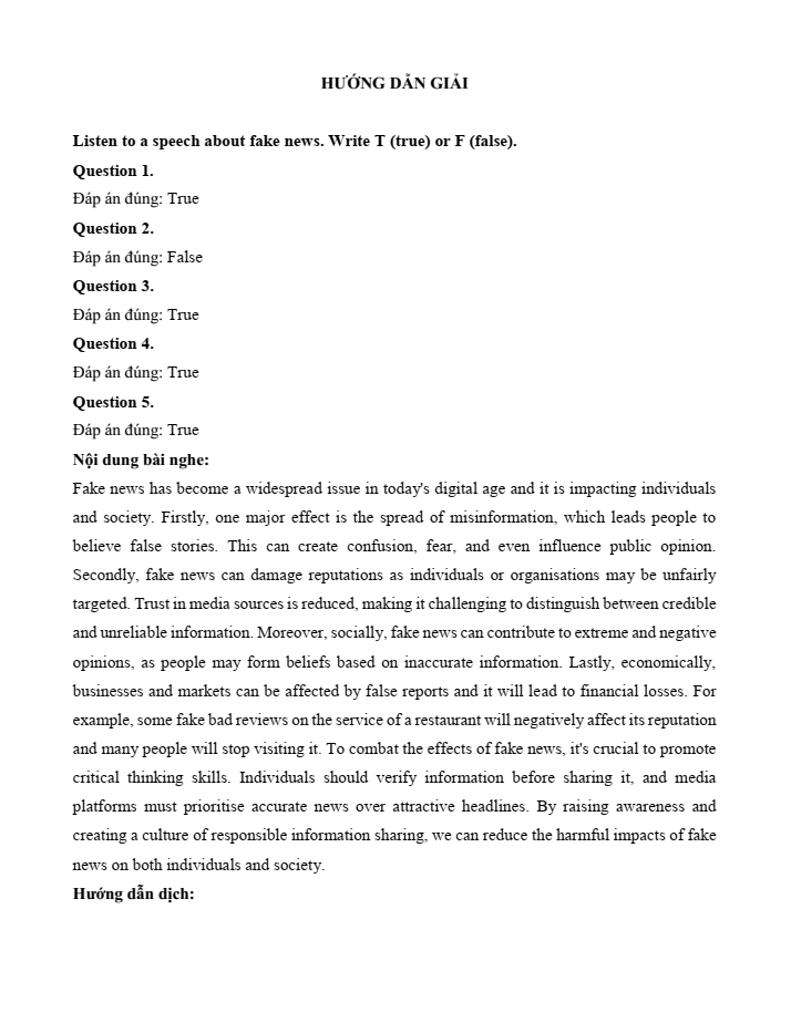 Đề kiểm tra Tiếng Anh 12 Smart World Unit 8 (có lời giải)