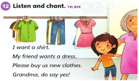 Tiếng Anh lớp 2 Unit 3: Clothes | Cánh diều