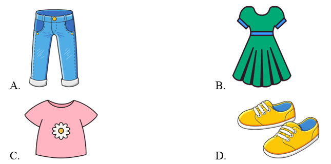 Trắc nghiệm Tiếng Anh lớp 2 Smart Start Unit 7 (có đáp án): Clothes