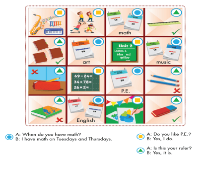 Tiếng Anh lớp 3 Unit 3 Review and Practice (trang 50, 51)