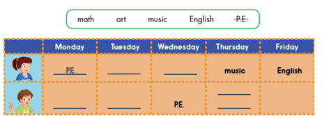 Tiếng Anh lớp 3 Unit 3 Review and Practice (trang 50, 51)