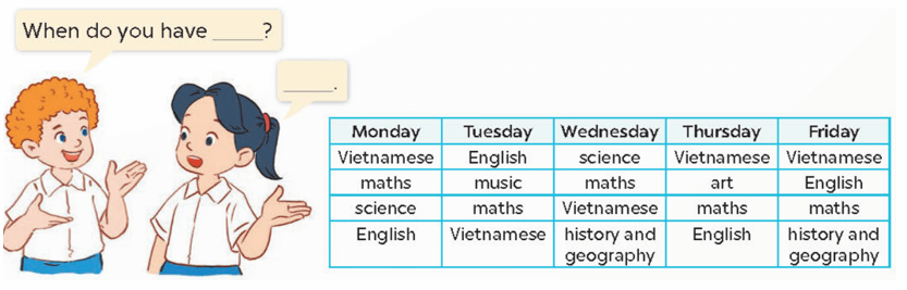 Tiếng Anh lớp 4 Unit 7 Lesson 2 (trang 52, 53) | Tiếng Anh lớp 4 Global Success