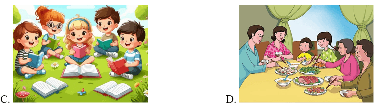 Trắc nghiệm Tiếng Anh lớp 5 Family and Friends Unit 9 Phonetics and Vocabulary