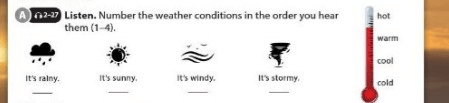 Unit 10: What's the weather like?