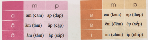 Ôn tập – Bài 45 – Tiếng Việt lớp 1 (trang 81) - Cánh diều