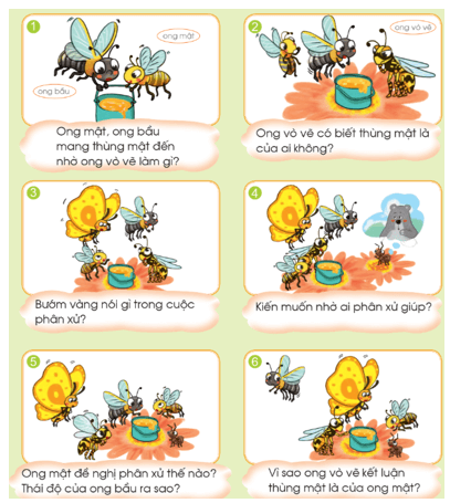 Kể chuyện Ong mật và ong bầu – Bài 98 – Tiếng Việt lớp 1 (trang 12) - Cánh diều
