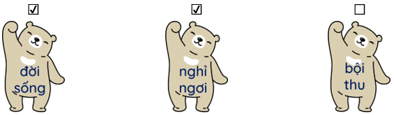 Trắc nghiệm Tiếng Việt lớp 1 Bài 101 (có đáp án): ôi, ơi | Cánh diều