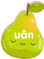 Trắc nghiệm Tiếng Việt lớp 1 Bài 121 (có đáp án): uân, uât | Cánh diều