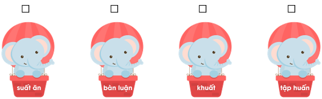 Trắc nghiệm Tiếng Việt lớp 1 Bài 121 (có đáp án): uân, uât | Cánh diều