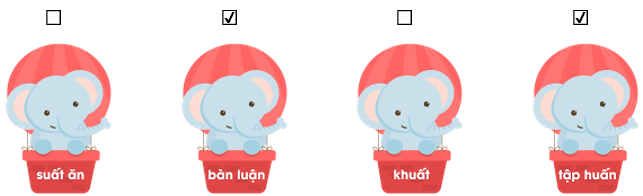 Trắc nghiệm Tiếng Việt lớp 1 Bài 121 (có đáp án): uân, uât | Cánh diều