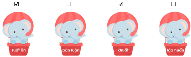 Trắc nghiệm Tiếng Việt lớp 1 Bài 121 (có đáp án): uân, uât | Cánh diều