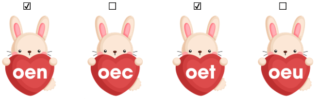 Trắc nghiệm Tiếng Việt lớp 1 Bài 124 (có đáp án): oen, oet | Cánh diều