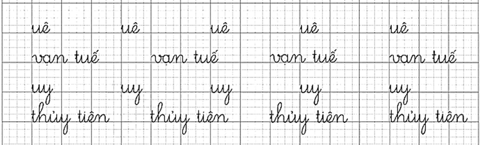 uê, uy – Bài 2 – Tiếng Việt lớp 1 (trang 8 → 9) - Chân trời sáng tạo