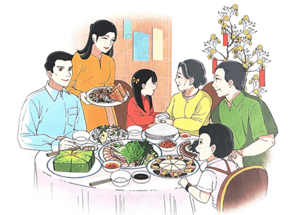 Mâm cơm ngày Tết ở Huế – Bài 3 – Tiếng Việt lớp 1 (trang 49 → 51) - Chân trời sáng tạo