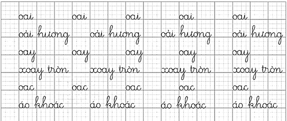 oai, oay, oac – Bài 3 – Tiếng Việt lớp 1 (trang 10 → 11) - Chân trời sáng tạo