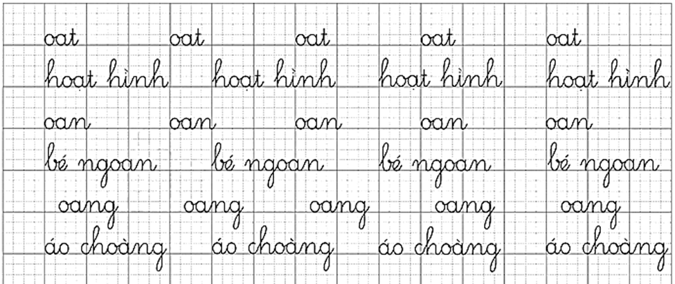 oat, oan, oang – Bài 4 – Tiếng Việt lớp 1 (trang 12 → 13) - Chân trời sáng tạo