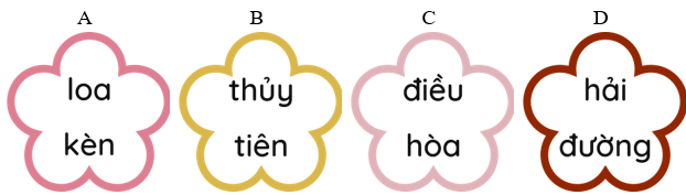 Trắc nghiệm Tiếng Việt lớp 1 Bài 2 (có đáp án): Chợ hoa ngày Tết ở Hà Nội | Chân trời sáng tạo