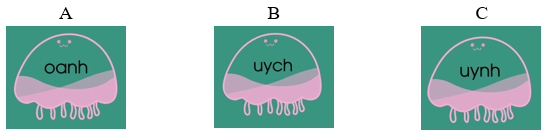 Trắc nghiệm Tiếng Việt lớp 1 Bài 3 (có đáp án): oanh, uynh, uych | Chân trời sáng tạo