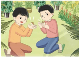 Trắc nghiệm Tiếng Việt lớp 1 Bài 4 (có đáp án): Đôi bạn và hai chú chim non | Chân trời sáng tạo