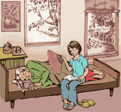 Trắc nghiệm Tiếng Việt lớp 1 Bài 4 (có đáp án): Quạt cho bà ngủ | Kết nối tri thức