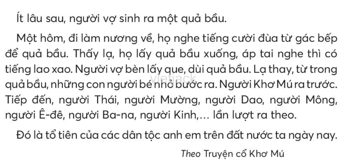 Tiếng Việt lớp 2 Bài 1: Chuyện quả bầu trang 98, 99, 100 - Chân trời