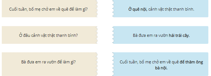 Trắc nghiệm Từ và câu trang 68 (có đáp án) | Tiếng Việt lớp 2 Chân trời sáng tạo
