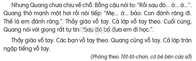 Đọc Một giờ học trang 27, 28