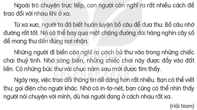 Từ chú bồ câu đến in-tơ-nét trang 87, 88