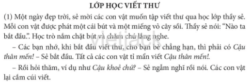 Kể chuyện Lớp học viết thư trang 79