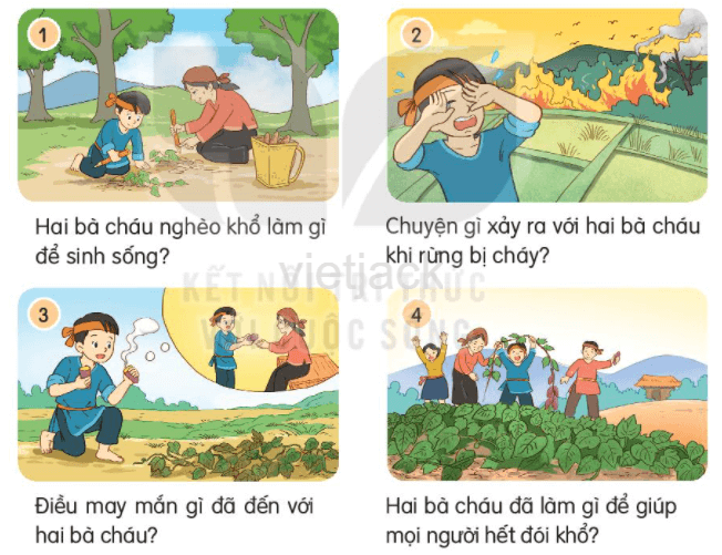 Kể chuyện Sự tích cây khoai lang trang 33