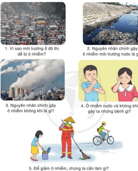 Bảo vệ môi trường đô thị trang 34 Tiếng Việt lớp 3 Tập 2 Cánh diều
