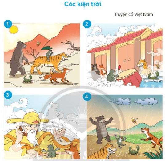 Đọc kể Cóc kiện trời trang 126 Tiếng Việt lớp 3 Chân trời sáng tạo