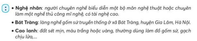 Nghệ nhân Bát Tràng trang 32, 33 Tiếng Việt lớp 3 Tập 2 | Chân trời sáng tạo