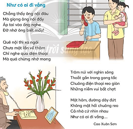 Như có ai đi vắng trang 126, 127 Tiếng Việt lớp 3 Tập 1 | Chân trời sáng tạo