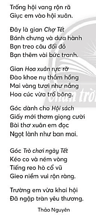 Rộng ràng hội xuân trang 17, 18 Tiếng Việt lớp 3 Tập 2 | Chân trời sáng tạo