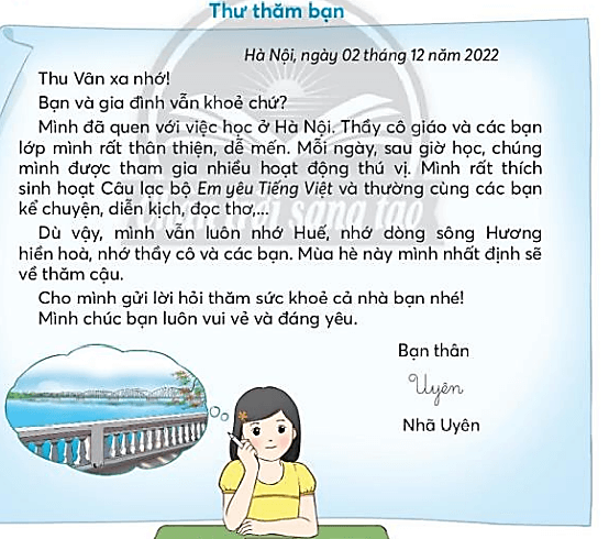 Thư thăm bạn trang 107, 108 Tiếng Việt lớp 3 Tập 1 | Chân trời sáng tạo