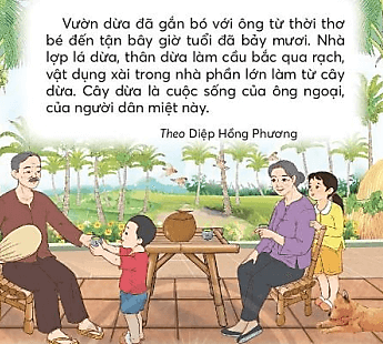 Vườn dừa của ngoại trang 122, 123 Tiếng Việt lớp 3 Tập 1 | Chân trời sáng tạo