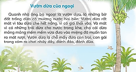 Vườn dừa của ngoại trang 122, 123 Tiếng Việt lớp 3 Tập 1 | Chân trời sáng tạo