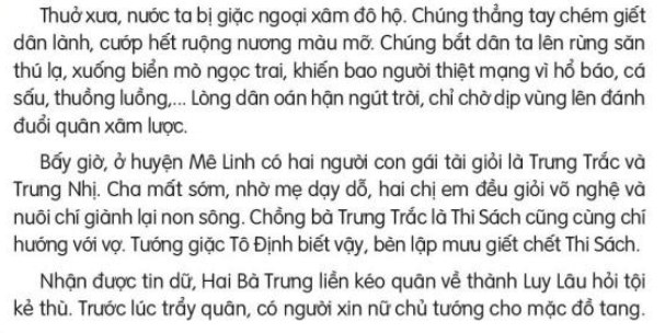 Đọc: Hai Bà Trưng lớp 3 | Tiếng Việt lớp 3 Kết nối tri thức