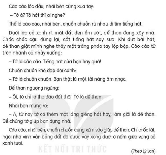 Đọc: Ngôi nhà trong cỏ lớp 3 | Tiếng Việt lớp 3 Kết nối tri thức