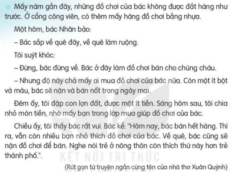 Đọc: Người làm đồ chơi lớp 3 | Tiếng Việt lớp 3 Kết nối tri thức