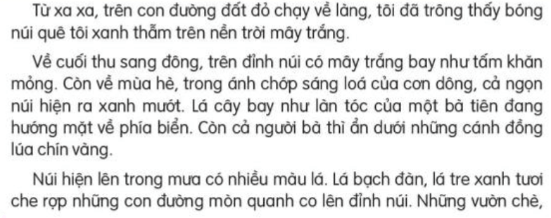 Đọc: Núi quê tôi lớp 3 | Tiếng Việt lớp 3 Kết nối tri thức