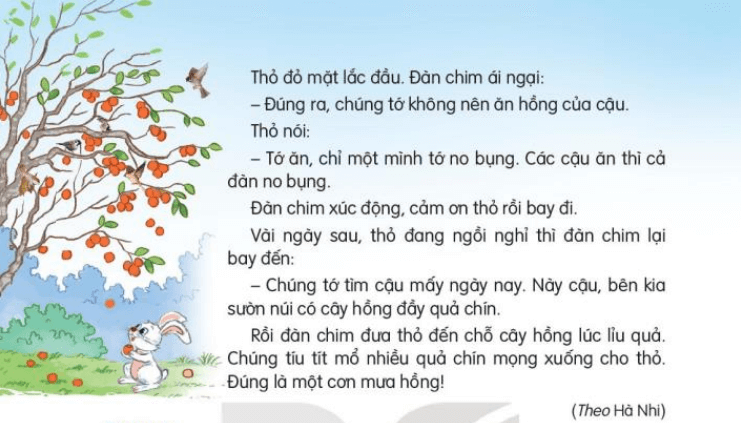 Đọc: Quả hồng của thỏ con lớp 3 | Tiếng Việt lớp 3 Kết nối tri thức