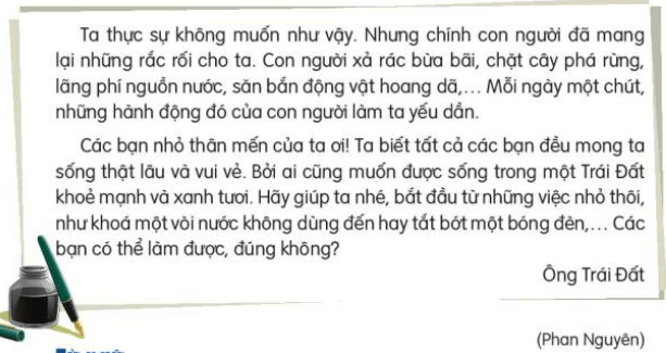 Đọc: Thư của ông Trái Đất gửi các bạn nhỏ lớp 3 | Tiếng Việt lớp 3 Kết nối tri thức