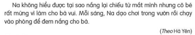 Đọc: Tia nắng bé nhỏ lớp 3 | Tiếng Việt lớp 3 Kết nối tri thức