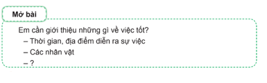 Lập dàn ý cho bài văn thuật lại một sự việc trang 52, 53 lớp 4 | Chân trời sáng tạo Giải Tiếng Việt lớp 4