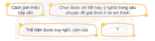 Viết đoạn văn nêu lí do em thích một câu chuyện đã đọc, đã nghe  trang 141, 142 lớp 4 | Chân trời sáng tạo Giải Tiếng Việt lớp 4