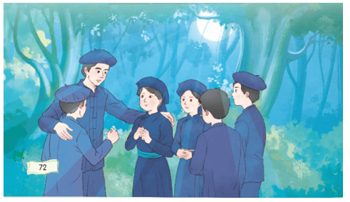 Lễ ra mắt Hội Nhi đồng Cứu quốc lớp 5 (trang 72, 73) | Chân trời sáng tạo Giải Tiếng Việt lớp 5